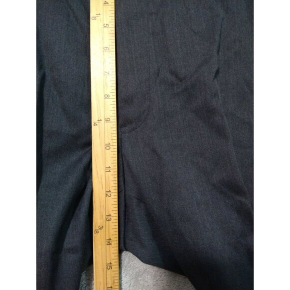 Brooks Brothers Dress Pants Mens 38x34 Gray Wool Flat Front Straight Leg Preppy - Picture 4 of 8